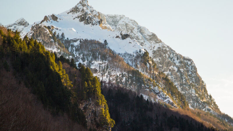Alpine peaks in the Dinaric Alps of Montenegro.