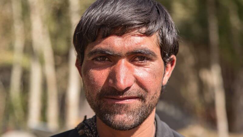 Shkor, a herder and guide in the Wakhan smiling.